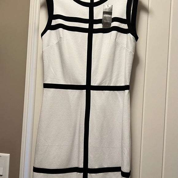 Bebe - black and white mini dress - new with tags - size small - Picture 3 of 5